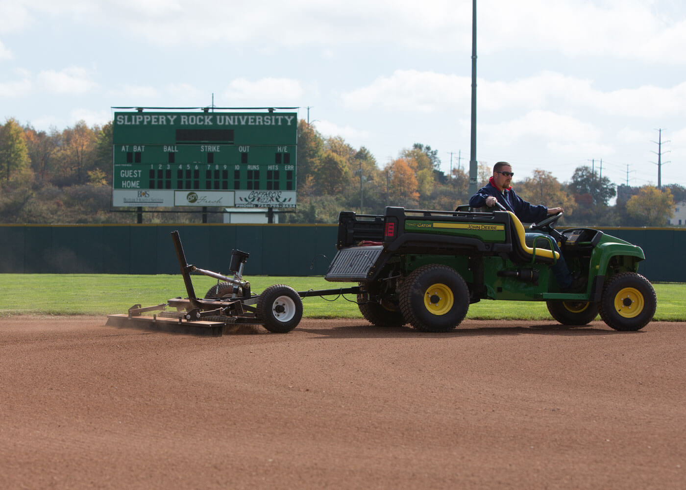 Force infield rascal pro pull-behind infield groomer with final finish broom 