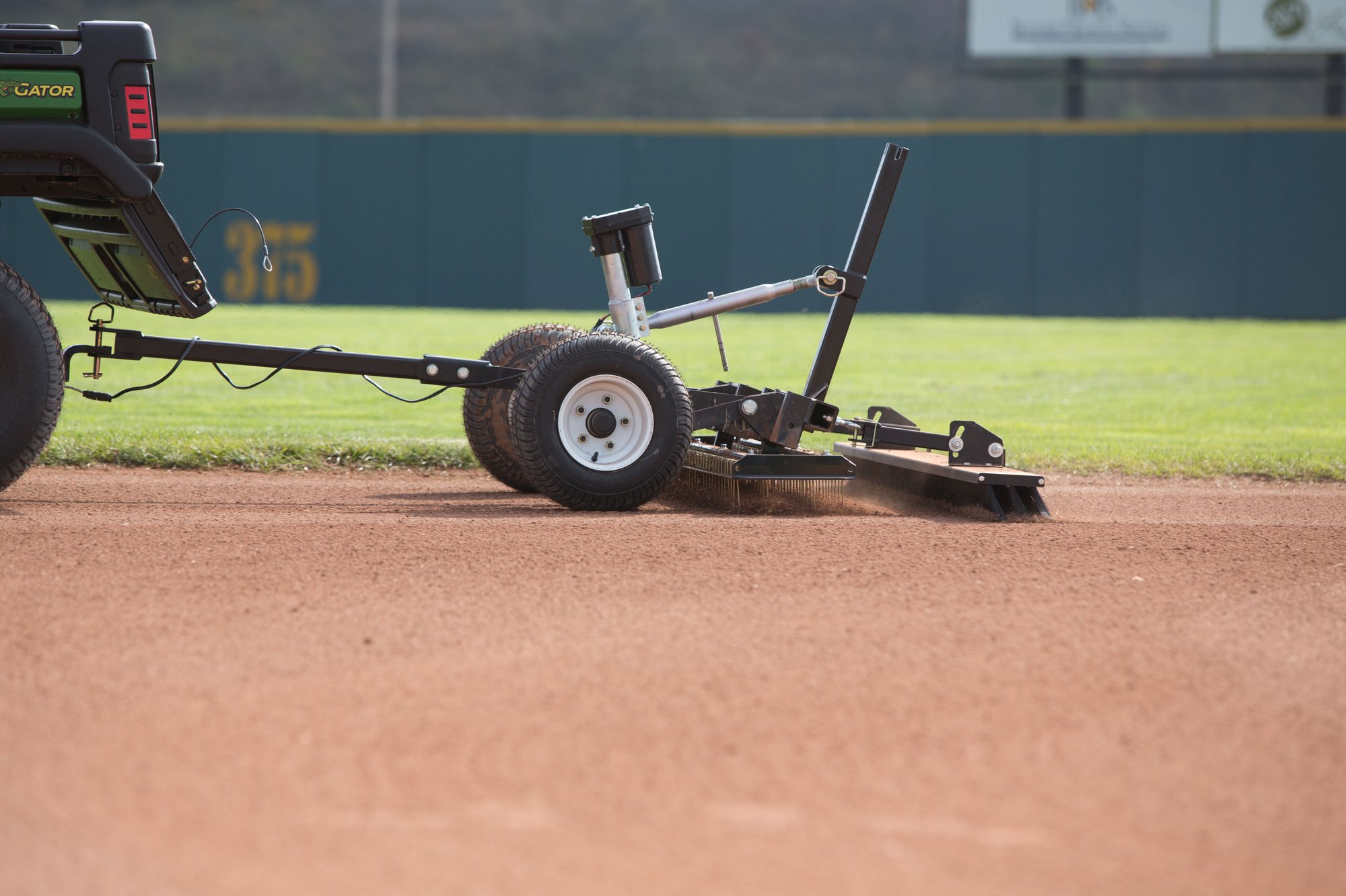Force rascal pro with fine finish broom grooming infield